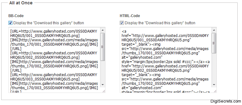 Gallery Sharing - Download