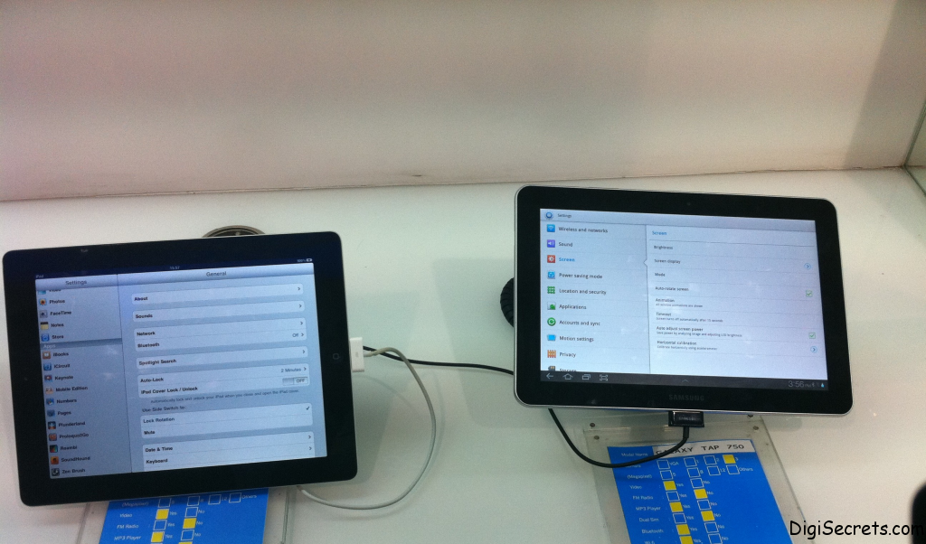 Samsung Galaxy Tab Vs iPad