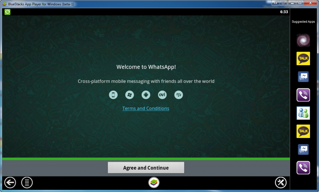 whatsapp-windows-pc Home Screen