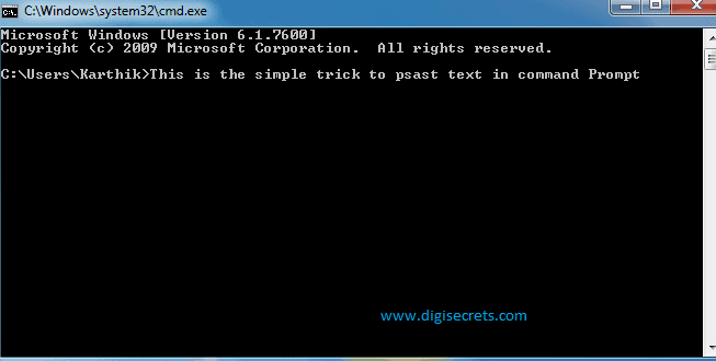 windows 7 copy text from command prompt