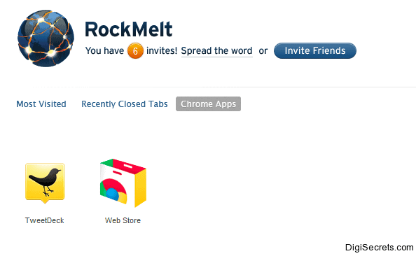 RockMelt Chrome Web Store