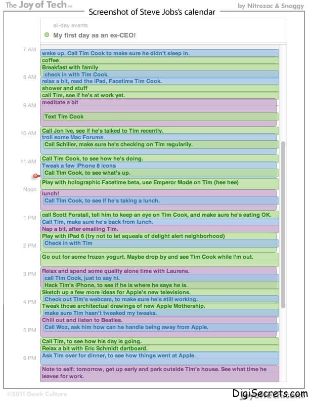 Steve Jobs Calendar