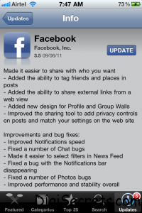 Facebook For iPhone 3.5