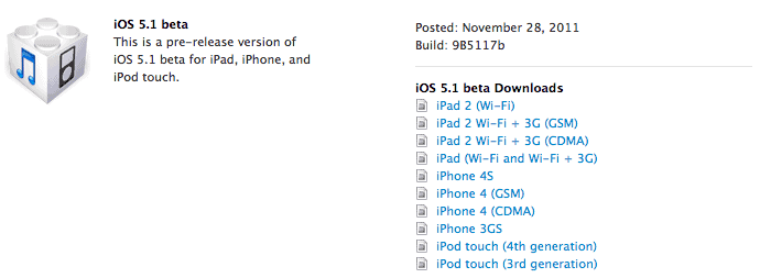 iOS 5.1 Beta