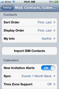 Sort Contacts By First Name