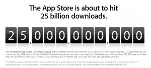 App Store 25 Billion App downloads