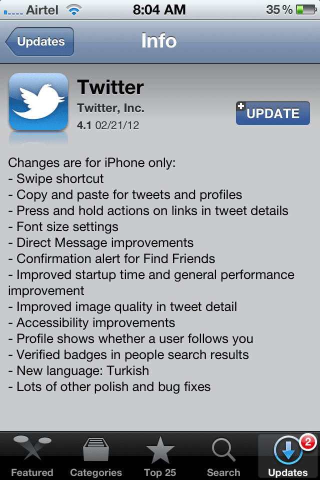 Twitter For iPhone Got Update, Brings Back Swipe And More Rich Features