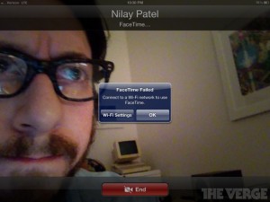 The New iPad LTE FaceTime
